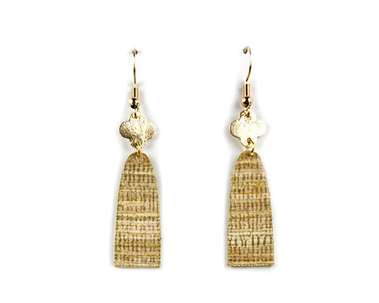Goldenrod Skinny Arch Earrings with Gold Accent